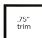 Empire Comfort Systems ¾” Matte Black Beveled Decorative Frame for 72” Boulevard Linear Fireplaces (DF721VBL)